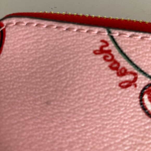 Coach Cherry, Signature Red and Pebbled Red Wallets Trio. - Picture 8 of 11